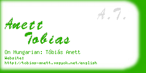 anett tobias business card